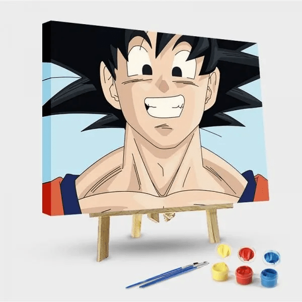paintingnumberart 16"x20"/40x50cm / Without frame Paint by Numbers Kit-Goku