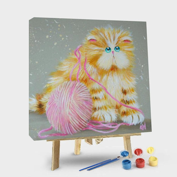 paintingnumberart 16"x20"/40x50cm / Without frame Paint By Numbers Kit-Group of Lovely Cats