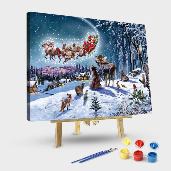 paintingnumberart 16"x20"/40x50cm / Without frame Paint By Numbers Kit-Guardian – Magical Xmas