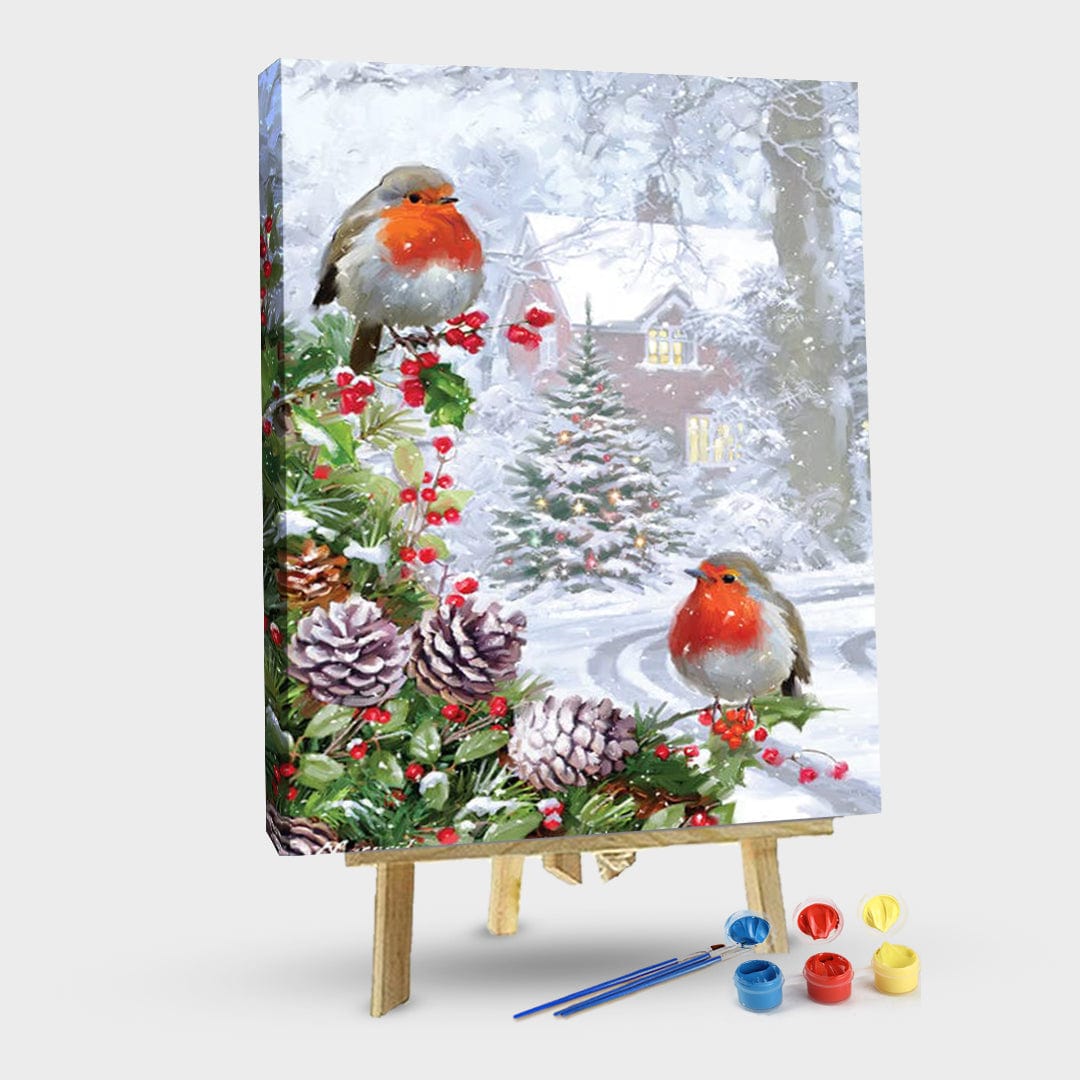 paintingnumberart 16"x20"/40x50cm / Without frame Paint By Numbers Kit-Guardian – Robin VII
