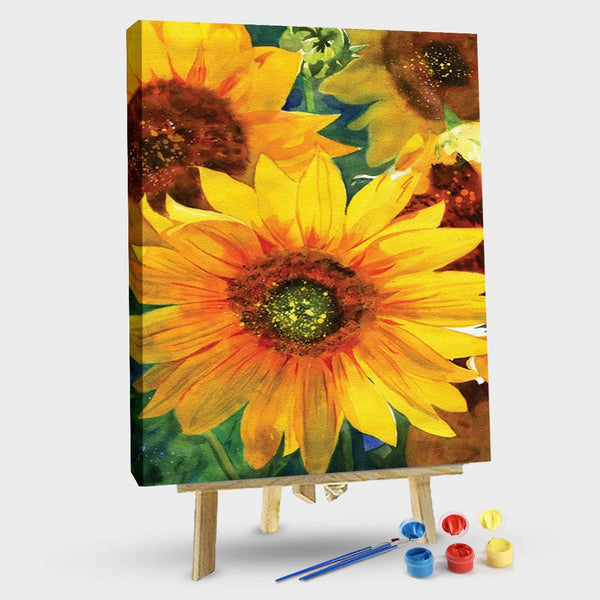 paintingnumberart 16"x20"/40x50cm / Without frame Paint By Numbers Kit-Guardian – Sunflowers