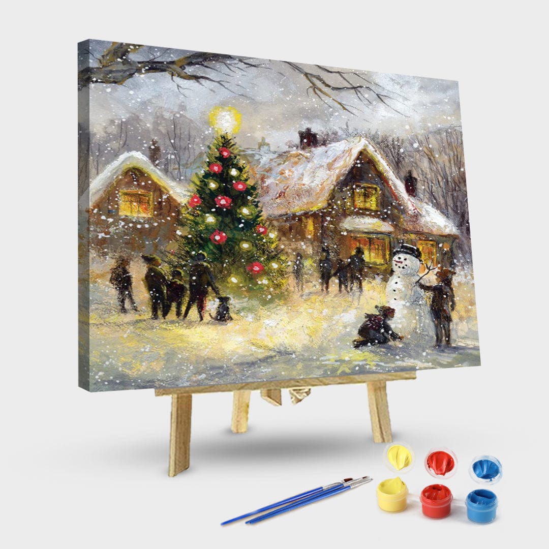 paintingnumberart 16"x20"/40x50cm / Without frame Paint By Numbers Kit-Guardian – Tree Lighting