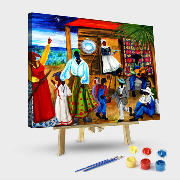 paintingnumberart 16"x20"/40x50cm / Without frame Paint By Numbers Kit-Gullah Christmas