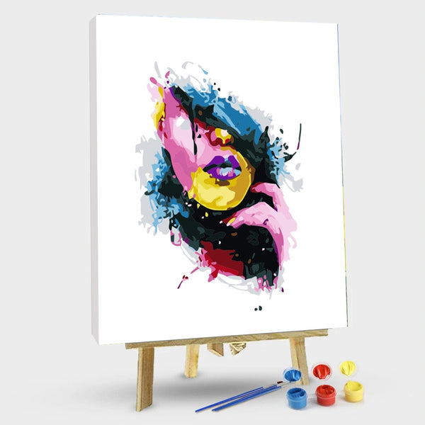 paintingnumberart 16"x20"/40x50cm / Without frame Paint by Numbers Kit-  Half face goddess