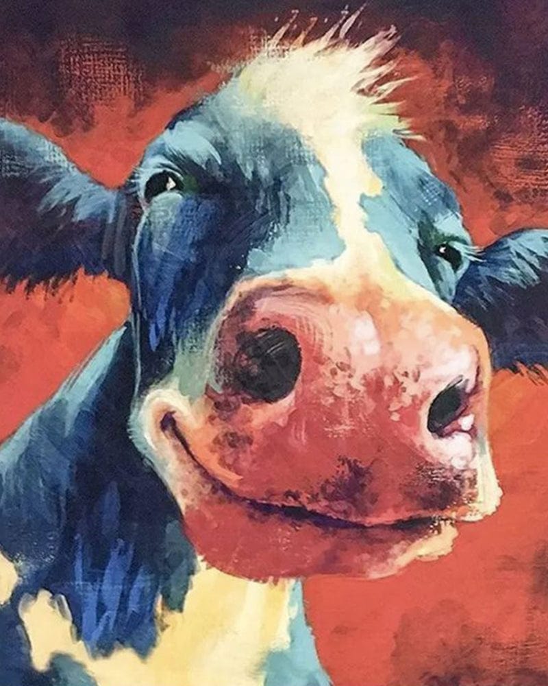paintingnumberart 16"x20"/40x50cm / Without frame Paint By Numbers Kit – Happy Cow