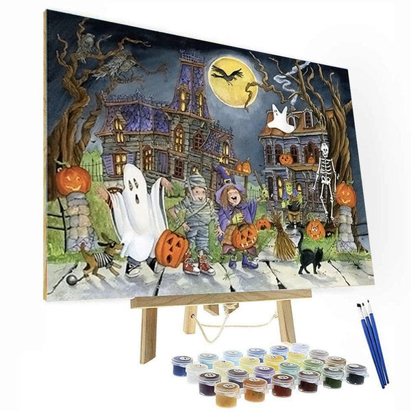 paintingnumberart 16"x20"/40x50cm / Without frame Paint By Numbers Kit – Happy Kids