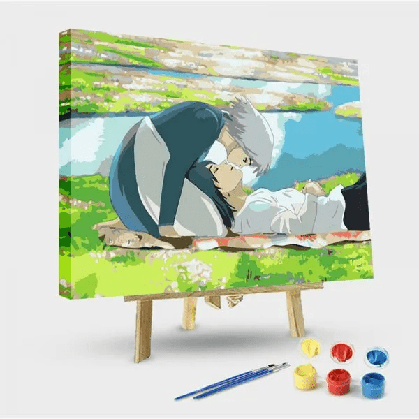 paintingnumberart 16"x20"/40x50cm / Without frame Paint by Numbers Kit-Howl’s moving castle
