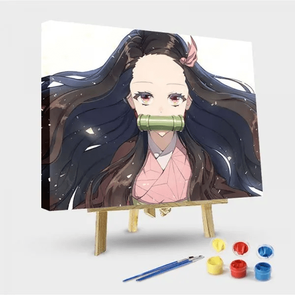 paintingnumberart 16"x20"/40x50cm / Without frame Paint by Numbers Kit-Kamado Nezuko