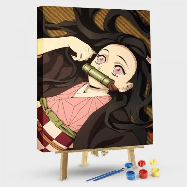 paintingnumberart 16"x20"/40x50cm / Without frame Paint by Numbers Kit-Kamado Nezuko