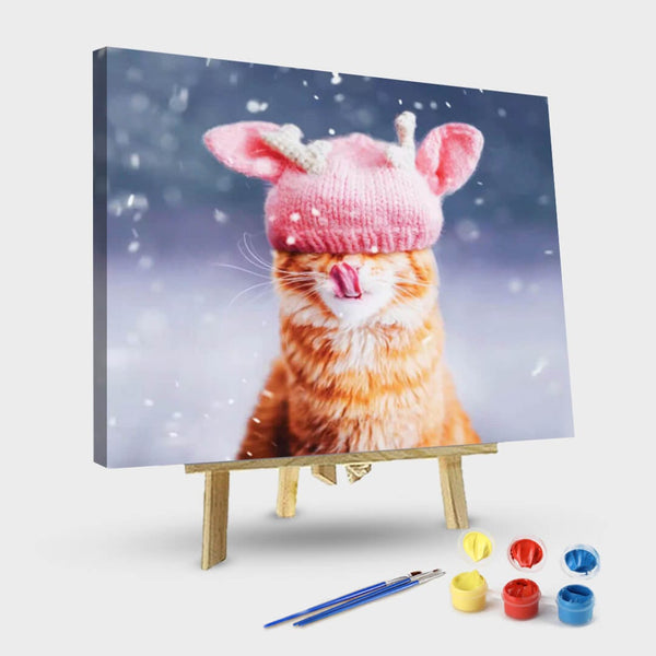 paintingnumberart 16"x20"/40x50cm / Without frame Paint By Numbers Kit-Kotleta’s Snowfall
