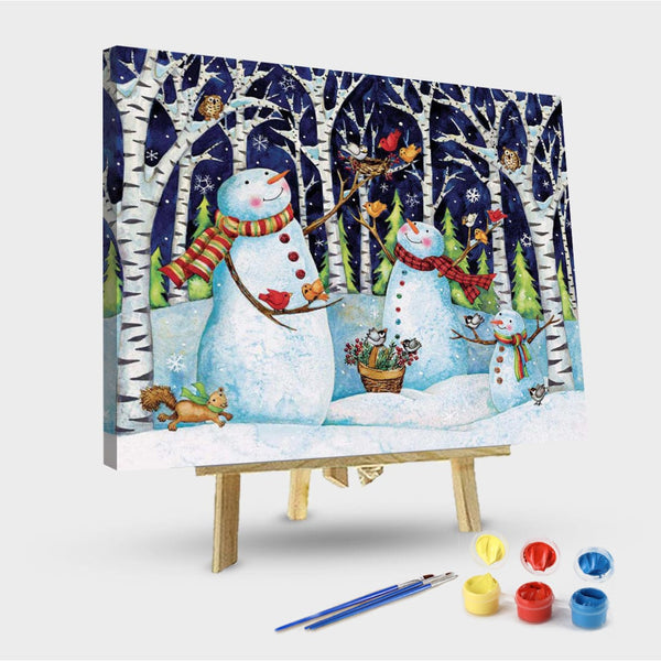 paintingnumberart 16"x20"/40x50cm / Without frame Paint By Numbers Kit – Lang-BirchandSnowmen