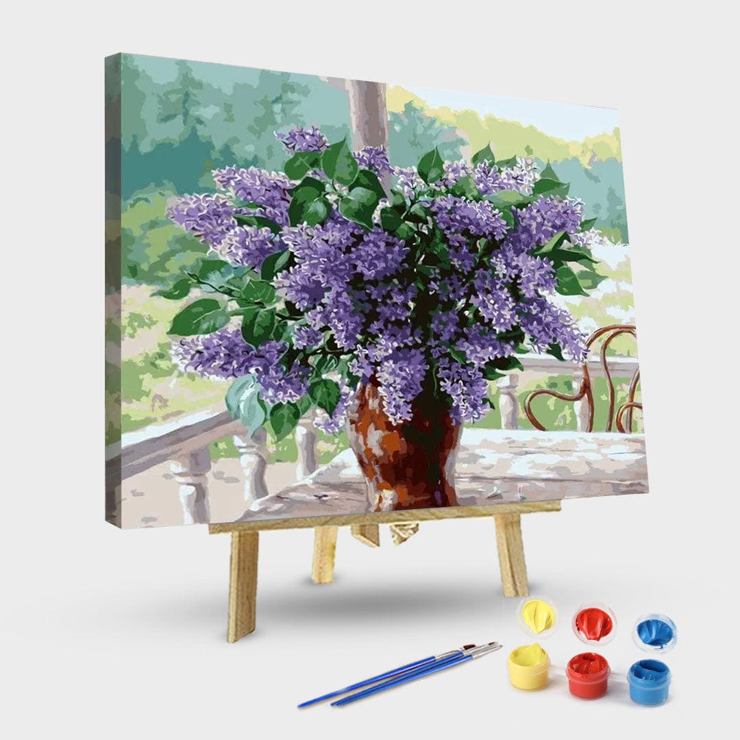 paintingnumberart 16"x20"/40x50cm / Without frame Paint By Numbers Kit – Lilacs on the Patio