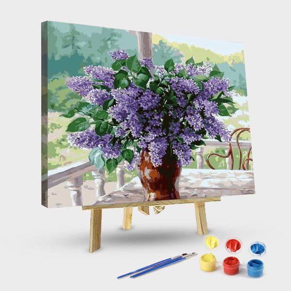 paintingnumberart 16"x20"/40x50cm / Without frame Paint By Numbers Kit – Lilacs on the Patio