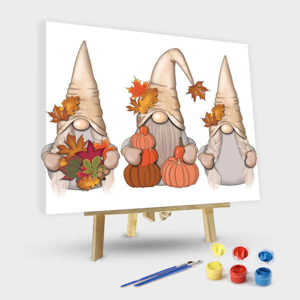 paintingnumberart 16"x20"/40x50cm / Without frame Paint By Numbers Kit – Little Witch and Black Cat