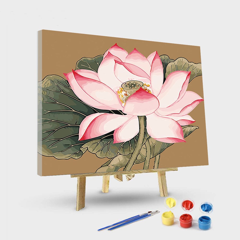 paintingnumberart 16"x20"/40x50cm / Without frame Paint by Numbers Kit –   Lotus