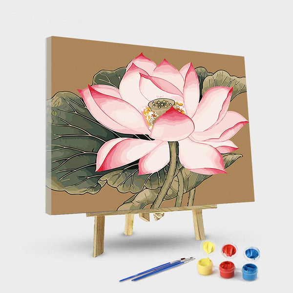 paintingnumberart 16"x20"/40x50cm / Without frame Paint by Numbers Kit –   Lotus