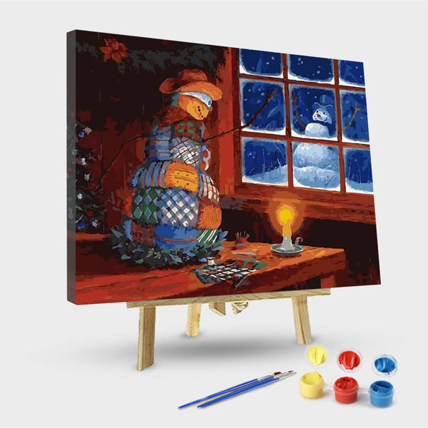 paintingnumberart 16"x20"/40x50cm / Without frame Paint By Numbers Kit-Love in Christmas