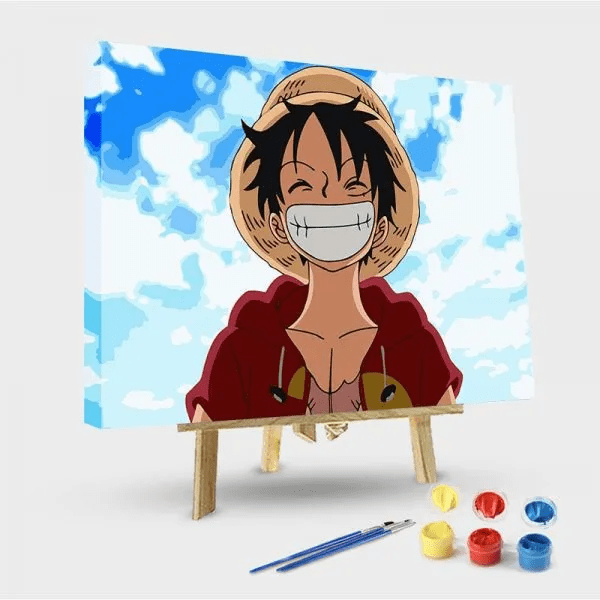 paintingnumberart 16"x20"/40x50cm / Without frame Paint by Numbers Kit- Luffy