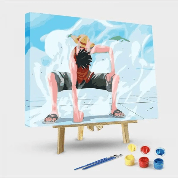 paintingnumberart 16"x20"/40x50cm / Without frame Paint by Numbers Kit- Luffy