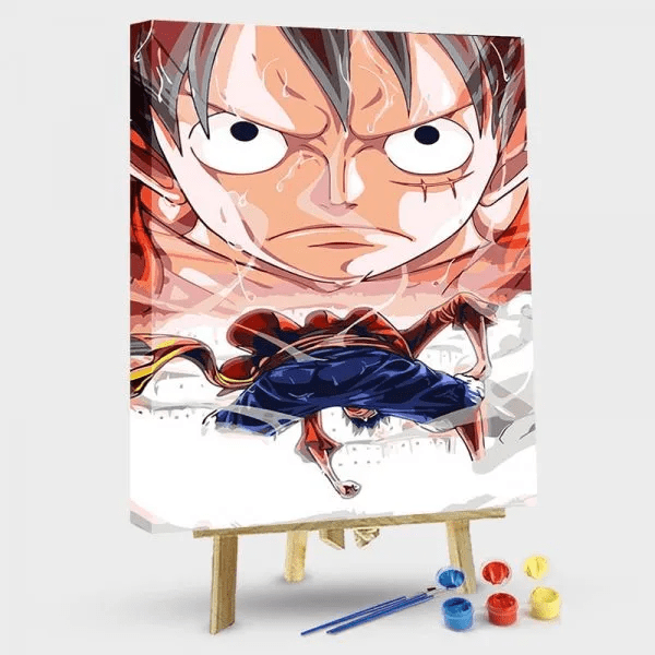 paintingnumberart 16"x20"/40x50cm / Without frame Paint by Numbers Kit- Luffy