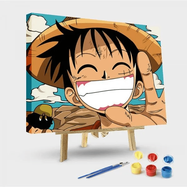 paintingnumberart 16"x20"/40x50cm / Without frame Paint by Numbers Kit- Luffy