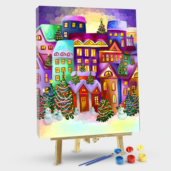 paintingnumberart 16"x20"/40x50cm / Without frame Paint By Numbers Kit – Merry Christmas