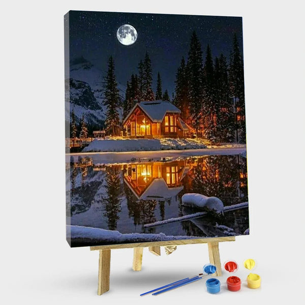 paintingnumberart 16"x20"/40x50cm / Without frame Paint By Numbers Kit – Moonlight