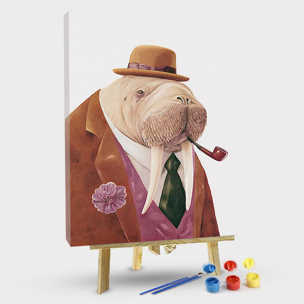 paintingnumberart 16"x20"/40x50cm / Without frame Paint By Numbers Kit-Mr. Walrus