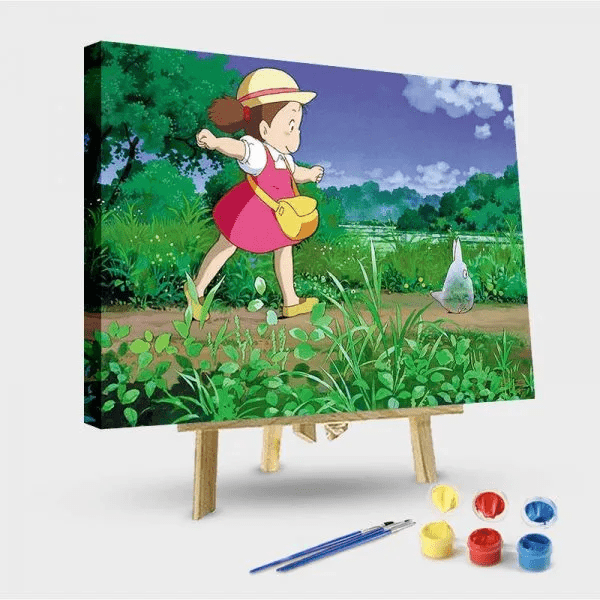 paintingnumberart 16"x20"/40x50cm / Without frame Paint by Numbers Kit-My Neighbor totoro