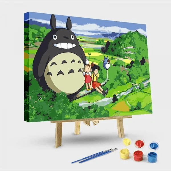 paintingnumberart 16"x20"/40x50cm / Without frame Paint by Numbers Kit-My Neighbor totoro
