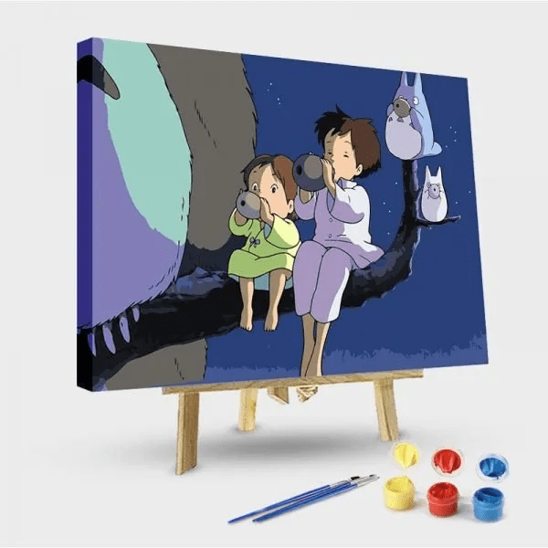 paintingnumberart 16"x20"/40x50cm / Without frame Paint by Numbers Kit-My Neighbor totoro