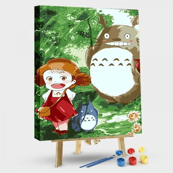 paintingnumberart 16"x20"/40x50cm / Without frame Paint by Numbers Kit-My Neighbor totoro