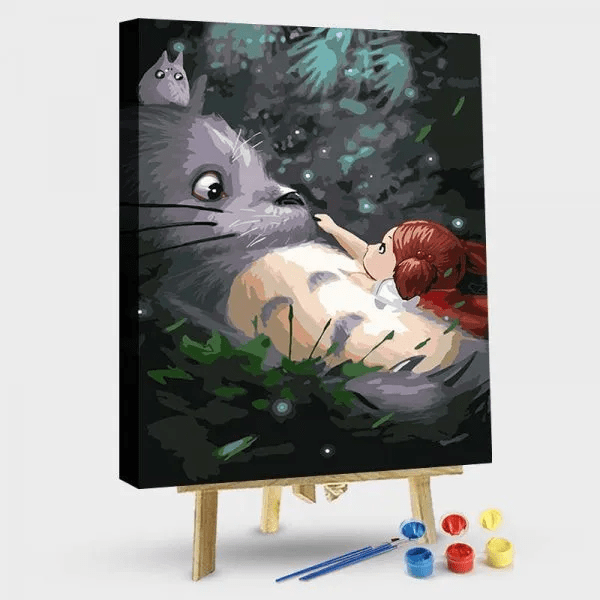 paintingnumberart 16"x20"/40x50cm / Without frame Paint by Numbers Kit-My Neighbor totoro