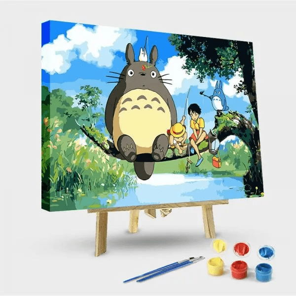 paintingnumberart 16"x20"/40x50cm / Without frame Paint by Numbers Kit-My Neighbor totoro