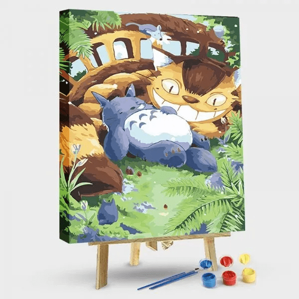 paintingnumberart 16"x20"/40x50cm / Without frame Paint by Numbers Kit-My Neighbor totoro