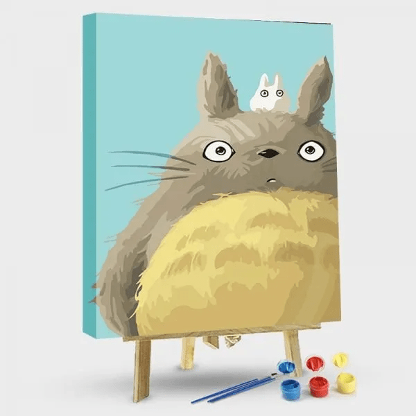 paintingnumberart 16"x20"/40x50cm / Without frame Paint by Numbers Kit-My Neighbor totoro