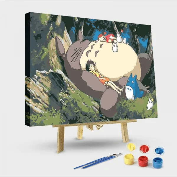 paintingnumberart 16"x20"/40x50cm / Without frame Paint by Numbers Kit-My Neighbor totoro
