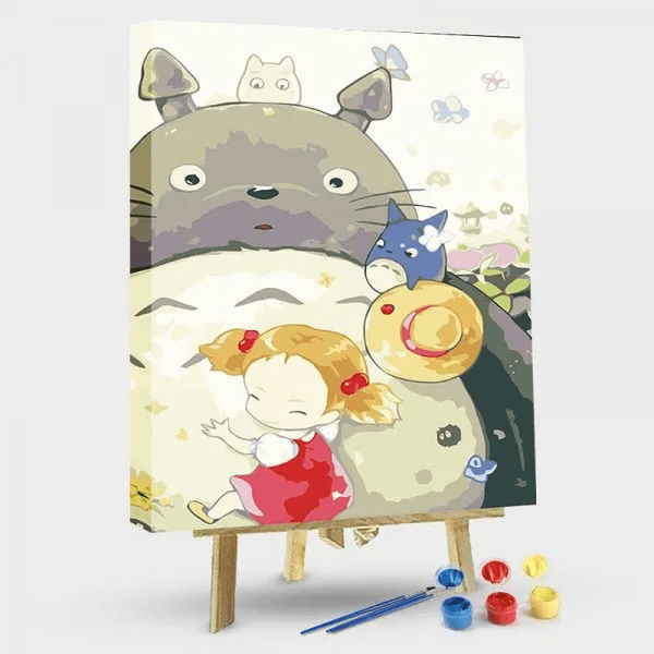 paintingnumberart 16"x20"/40x50cm / Without frame Paint by Numbers Kit-My Neighbor totoro