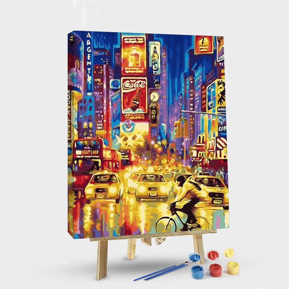 paintingnumberart 16"x20"/40x50cm / Without frame Paint By Numbers Kit – New York Times Square