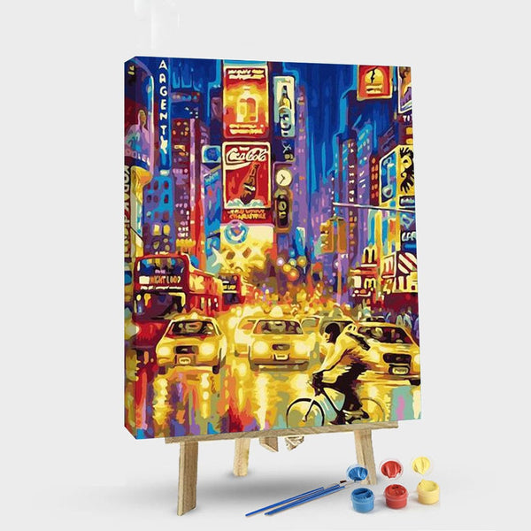 paintingnumberart 16"x20"/40x50cm / Without frame Paint By Numbers Kit – New York Times Square