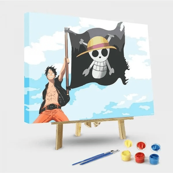 paintingnumberart 16"x20"/40x50cm / Without frame Paint by Numbers Kit- One Piece – Luffy