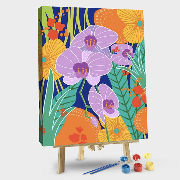 paintingnumberart 16"x20"/40x50cm / Without frame Paint By Numbers Kit – Orchid Fantasy