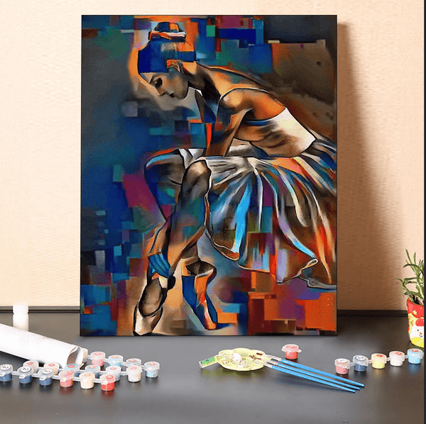 paintingnumberart 16"x20"/40x50cm / Without frame Paint By Numbers Kit-Painted Ballerina