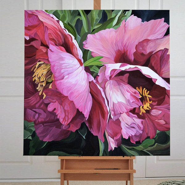 paintingnumberart 16"x20"/40x50cm / Without frame Paint By Numbers Kit – Pink Peony