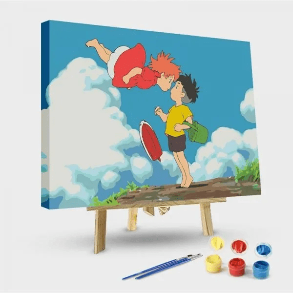 paintingnumberart 16"x20"/40x50cm / Without frame Paint by Numbers Kit-Pony On The Clif