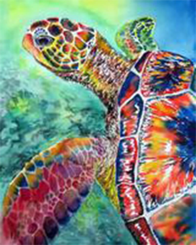 paintingnumberart 16"x20"/40x50cm / Without frame Paint By Numbers Kit-Portrait Of Turtle