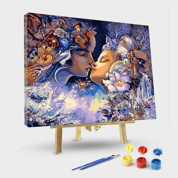 paintingnumberart 16"x20"/40x50cm / Without frame Paint By Numbers Kit -Prince and princess