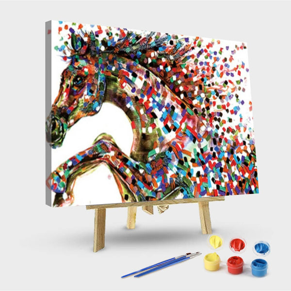 paintingnumberart 16"x20"/40x50cm / Without frame Paint By Numbers Kit-Psychedelic Horse