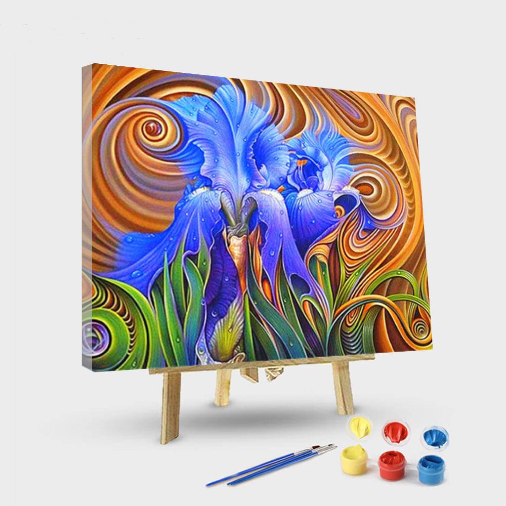 paintingnumberart 16"x20"/40x50cm / Without frame Paint By Numbers Kit – Purple magic flower