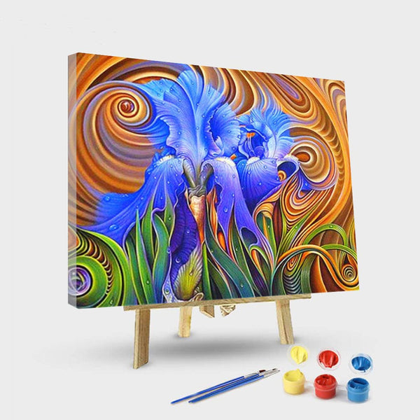 paintingnumberart 16"x20"/40x50cm / Without frame Paint By Numbers Kit – Purple magic flower